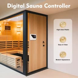 3-9kw 220-240v Digital Sauna Stove Controller Dry Steam Oven Controller with Light Temperature Dry Steam Room Knob Controller