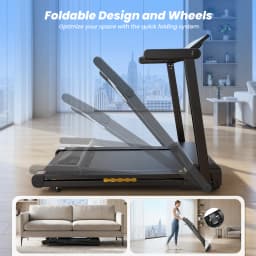 Formill FT60 Treadmill Automatic Incline 15% for Home Fitness Handrail Foldable Treadmill 3.5HP Silent Motor 1-14km/h Shock Absorption APP Control