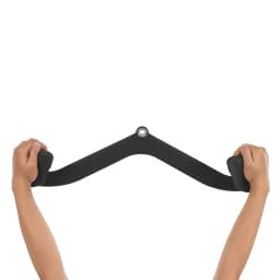 7PCS Home Gym Fitness Rowing V-Bar| Pull Down Bar for Cable Machine Attachments| Biceps Triceps Back Blaster Hand Grips