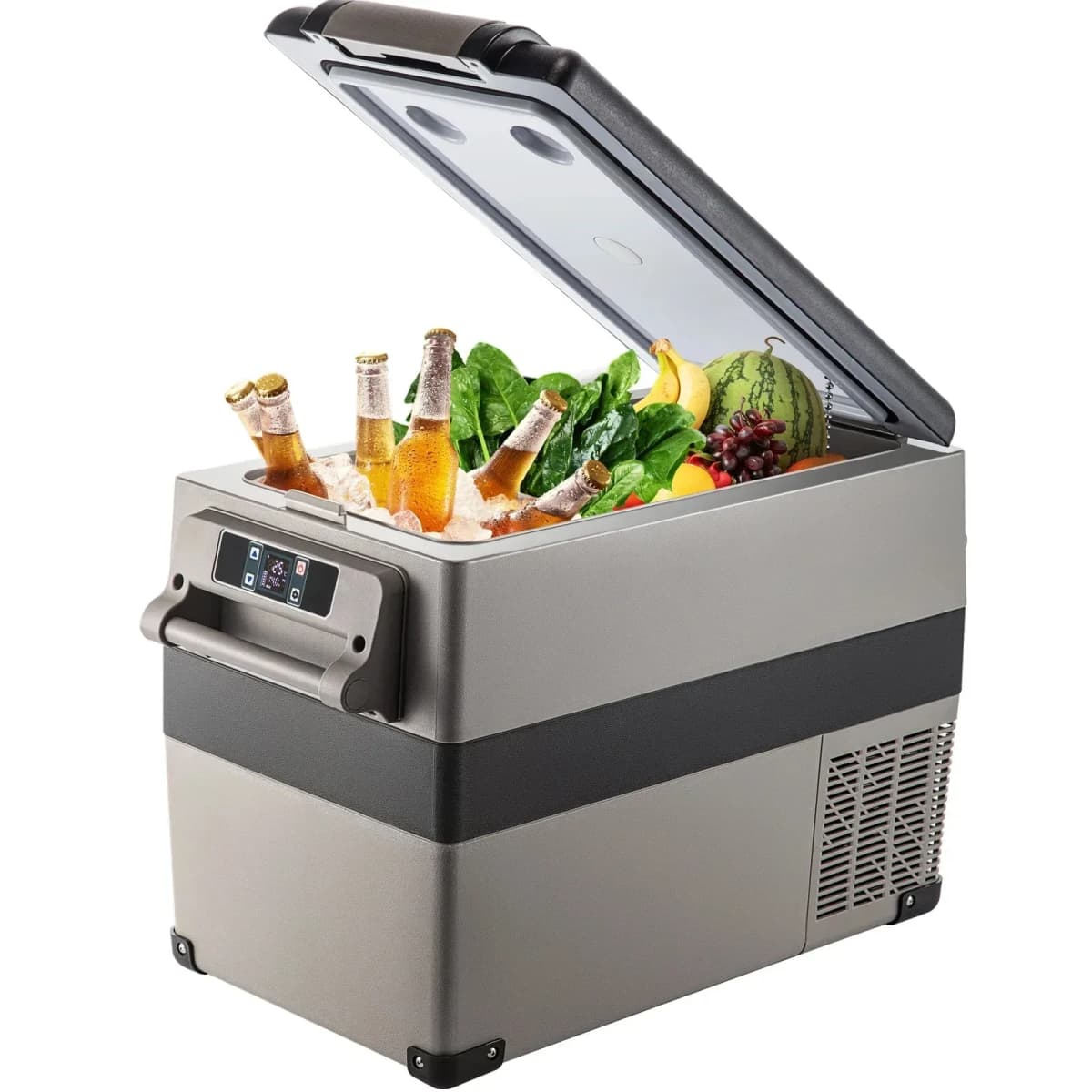 VEVOR 45L Car Refrigerator Mini Fridge Freezer Portable Compressor Cooler with LED Display for Camping Vehicle Car Truck RV Boat