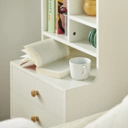 SoBuy FBT100-W 2 Drawer Open Compartments Bedside Table Sofa table side table table Phone table Night Cabinet chest of drawers