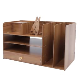 4 Layers Desk Organizer, A4 Table Organizer Paper Shelf Desk Office Supplies Storage Box for School Office 48×23×28cm