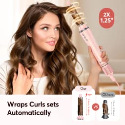 Bopcal 5 In 1 Hair Dryer Hot Air Comb Electric Hair Curling Iron 1200W High Speed Blower Multifunctional Styling Tools Hairdryer