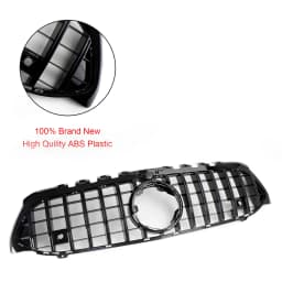 GT Style Front Bumper Grille Fit for Mercedes Benz A-Class W177 2019-2023 Black