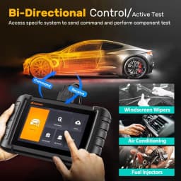 FOXWELL NT809 Automotive Scanner Bidirectional Test All System 30+ Reset Injector Coding Throttle Relearn Diagnostic Tool