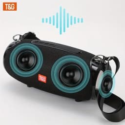 TG534 Portable Wireless Stereo Speaker With Dual Speakers, TWS Stereo Hands-Free Call/FM/TF Card/U Disk, Connect Mobile Phone/Ta