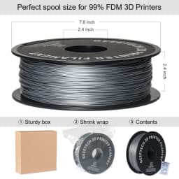 PLA Filament for 3D Printer 1.75mm Dimensional Accuracy +/- 0.03mm 1kg 3D Printing Material Spool (2.2 lbs)