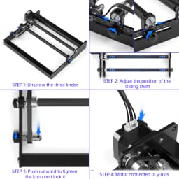 SCULPFUN Laser Engraver Roller Y-axis Rotary Roller for Engraving Cylindrical Objects Cans Extensive compatibility