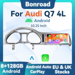Bonroad Car Android Multimedia CarPlay Screen GPS Navigation Radio Stereo For Audi Q7 4L 2005-2015 MMI 2G 3G Bluetooth WIFI