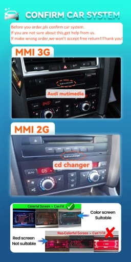 Bonroad Car Android Multimedia CarPlay Screen GPS Navigation Radio Stereo For Audi Q7 4L 2005-2015 MMI 2G 3G Bluetooth WIFI