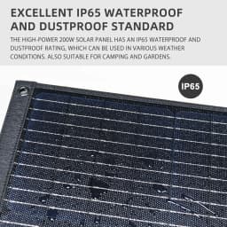 TALLPOWER 200W Portable Foldable Solar Panel High-capacity Solar Charger High Speed Charging 1.5 Hours to Fully Charge