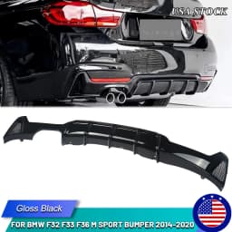 Magickit Rear Diffuser for BMW 4 series 32/F33/F36 2014-2020 Rear Splitter Lip Rear Bumper Diffuser Lip Bumper Protect Bodykit