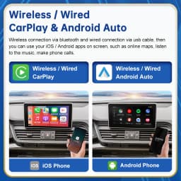 Road Top Wireless Android Auto For Audi Car Q5 2018-2019 Carplay Interface Mirror Link Air Play