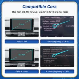 Road Top Wireless Android Auto For Audi Car Q5 2018-2019 Carplay Interface Mirror Link Air Play