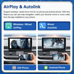 Road Top Wireless Android Auto For Audi Car Q5 2018-2019 Carplay Interface Mirror Link Air Play