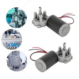 Micro DC Motor DC Gear Motor Electric Geared Motor DC Reduction Motor Self-Locking Motor Left/ Right(Selectable) 80W-24V 220RPM