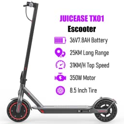 JUICEASE TX01 Electric Scooter for Adults 7.8Ah Super High Powerful Motor up to 8-25KM Range Smart APP Electric Scooter with 5.2 Chips