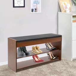 Shoe Storage Bench Easy to Clean Large Capacity Veranda Bench Impact-Resistant for Living Rooms/Offices/Porches/Gyms/Shoe Shops