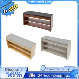 Shoe Storage Bench Easy to Clean Large Capacity Veranda Bench Impact-Resistant for Living Rooms/Offices/Porches/Gyms/Shoe Shops