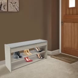 Shoe Storage Bench Easy to Clean Large Capacity Veranda Bench Impact-Resistant for Living Rooms/Offices/Porches/Gyms/Shoe Shops