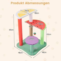 69 cm small scratching post, cat tree with strawberry ball and scratching post, climbing tree activity tree play tree