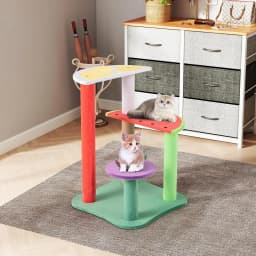 69 cm small scratching post, cat tree with strawberry ball and scratching post, climbing tree activity tree play tree