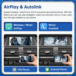 Road Top Wireless Android Auto For BMW Car X1 E84 X5 E70 X6 E71 CIC 2009-2015 Carplay Interface Mirror Link Air Play