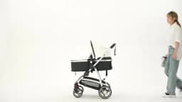 Baby stroller 3 in 1 Baby carriage Portable luxurious travel pram High landscape newborn baby stroller with baby carrier PU