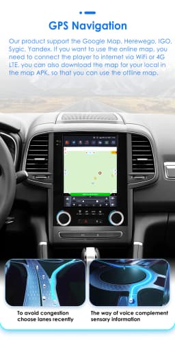 Hizpo Car Android For Renault Megane 4 Radio Samsung Koleos SM6 Talisman 2017 - 2019 For Tesla Style 4G WIFI GPS Navi Multimedia