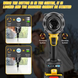 750NM High Torque Brushless Electric Impact Wrench 1/2", 21V Battery Cordless Wrench for Car Repair Power Tool 3-Speed 6000mAh
