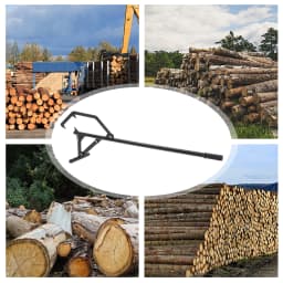 Wood Lifter 51 Inches Rust-Resistant Adjustable Logging Roller Cant Hook Effortless Cleaning Logging Tools for Lifting Wood