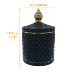 Crystal Glass Candy Cup European Creative with Lid Candy Jar Tray Fruit Candy Bucket Storage Jar Creative Living Room Decoration
