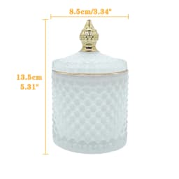 Crystal Glass Candy Cup European Creative with Lid Candy Jar Tray Fruit Candy Bucket Storage Jar Creative Living Room Decoration