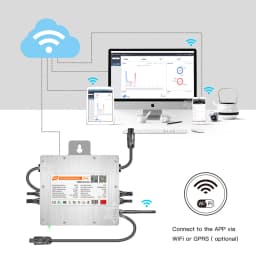 Deye 600W Solar Grid Tie Inverter 20-60V DC to AC 230V, Two MPPT IP67 Built-in WiFi ,Ship From EU Grid On Smart Micro Converter