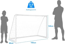 Football goal, football goals for garden children, football goal with high-strength net & 6 ground spikes for children & adults
