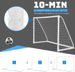 Football goal, football goals for garden children, football goal with high-strength net & 6 ground spikes for children & adults