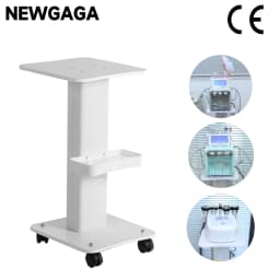 NEWGAGA Beauty Salon Stand Rolling Trolley Machine Cart SPA Wheel Holder Storage Equipment Organizer 3 Tier with Push Handle