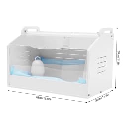20 Eggs Incubator, Chicken Brooding Incubator with Thermometer, Household Brooder Farm Chicken Goose Duck Bird Egg Incubat