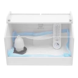 20 Eggs Incubator, Chicken Brooding Incubator with Thermometer, Household Brooder Farm Chicken Goose Duck Bird Egg Incubat