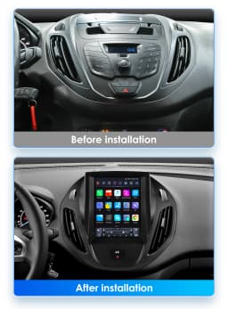 Hizpo 9.7" ForTesla Style Radio For Ford Tourneo Transit 2012-2023 4G Car Multimedia GPS Wireless CarPlay Android Auto Navi Wifi
