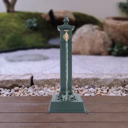 Freestanding Floor Mounted Faucet Rust Resistance Easy To Clean Retro Water Column Faucet for Parks/Farms/Schools/Yards/Gardens
