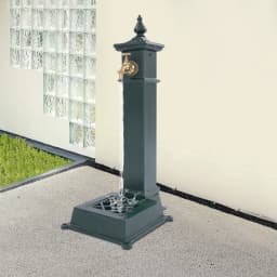 Freestanding Floor Mounted Faucet Rust Resistance Easy To Clean Retro Water Column Faucet for Parks/Farms/Schools/Yards/Gardens