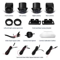 3D 360° Surround View Camera 720P Resolution WaterProof 190° Wide Angle Reverse Parking Camera for Junsun DVD Car Accessories