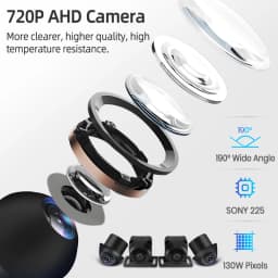 3D 360° Surround View Camera 720P Resolution WaterProof 190° Wide Angle Reverse Parking Camera for Junsun DVD Car Accessories