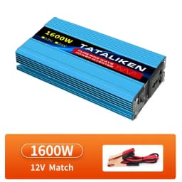 1000W-10000W 50HZ Pure Sine Wave DC12 To AC 220V Voltage Power Converter Solar Car Transformer With LED Displa