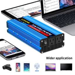1000W-10000W 50HZ Pure Sine Wave DC12 To AC 220V Voltage Power Converter Solar Car Transformer With LED Displa