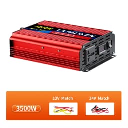 1000W-10000W 50HZ Pure Sine Wave DC12 To AC 220V Voltage Power Converter Solar Car Transformer With LED Displa