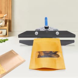 FKR-300 Hand-Held Bag Sealer Portable Handle Heat Sealing Machine 10mm Width Aluminium Foil Bag Kraft Paper Packing Sealer