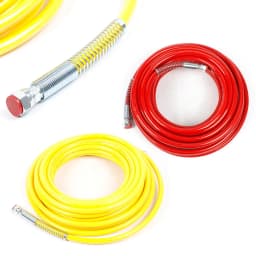 50ft  Airless Paint Hose 3300PSI High Pressure Hose Fiber Tube 1/4in Airless Sprayer Paint Hose Corrosion-Resistant