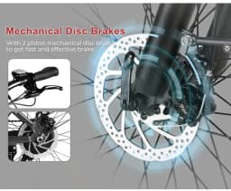 SAMEBIKE RS-A01Pro Electric Bicycle Brushless Motor 36V15AH Lithium Battery E Bike 26 Inch Tire Snow Adult Electric Bike